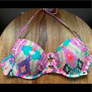 Women’s Xhilaration Vibrant Ikat Print Bikini Top
